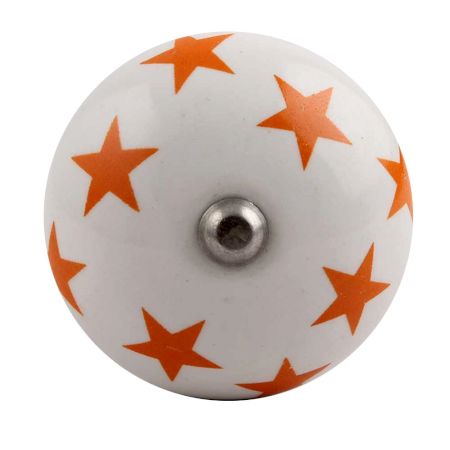 Orange Star Ceramic Wine Stopper